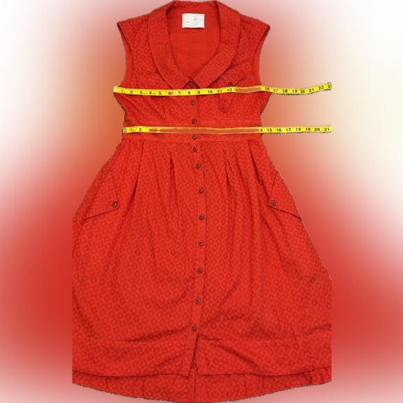 EUC Anthropologie Postmark Retro Style Four Corners Shirt Dress - Picture 8 of 9